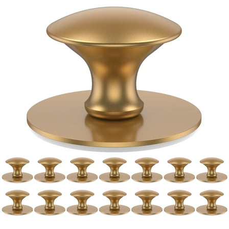 TMWEFUSC 15Pcs Drawer Knob Set Stainless Steel Cabinet Handles Self Adhesive Dresser Knobs Easy Installation Kitchen Drawer Pull Handle Hardware Furniture Knob for Wardrobe Drawer Dresser