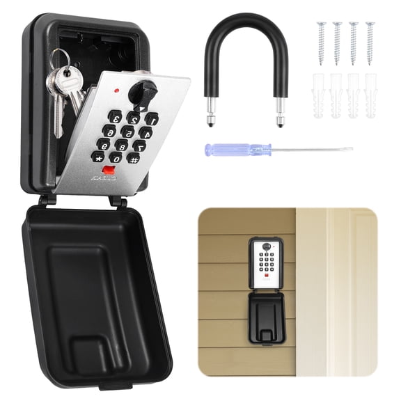 TMWEFUSC 2026 New 12 Digit Combination Key Safe Lock Box Zinc Alloy Hook Style Large Capacity for Home Office Garage