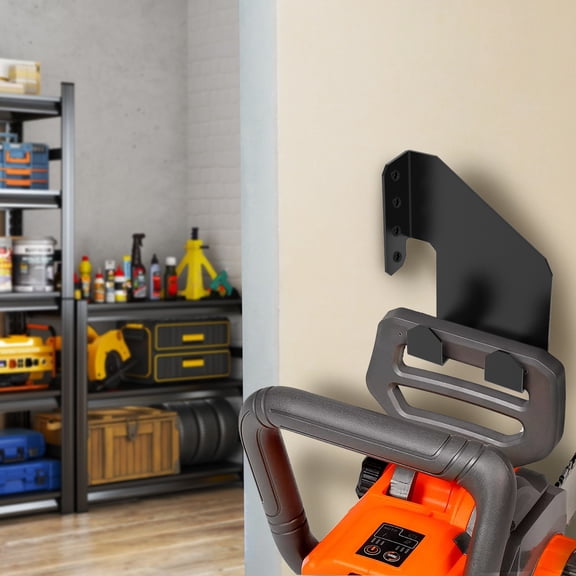 TMWEFUSC 2026 New Carbon Steel Chain Saw Suspension Bracket Heavy Duty High Strength Chainsaw Wall Hanger for Garage Shed or Workshop Space