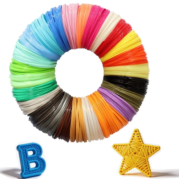 Tmwefusc 250Pcs 2.5mm 3D Pen Filament Refill Bright Color Low Temperature 3D Printer Pen Refill for 5Doodler Start +