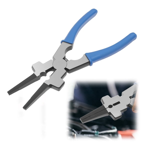 8" Welding Pliers High Carbon Steel Welding Pliers with Anti Slip Handle Long Nose Pliers for Welding and Wire Cutting