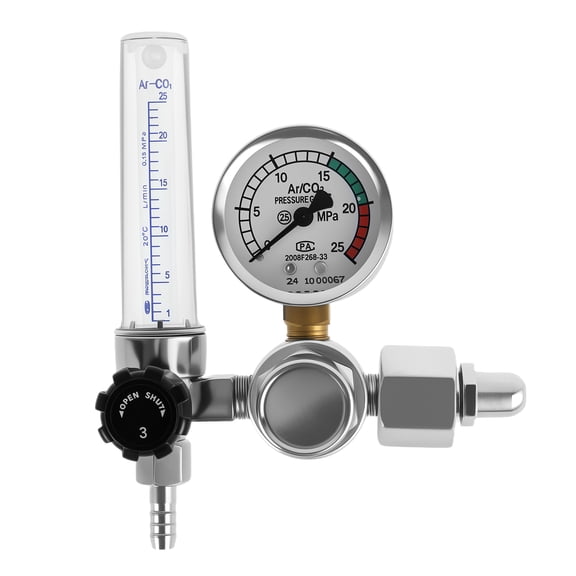 TMWEFUSC AR Reducer Pressure Gas Flowmeter Reducer Gas Flowmeter Argon CO2 Pressure Gas Flowmeter Mig Tig Flow Meter Regulator Welding Gauge Welder Argon Gas