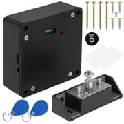 TMWEFUSC Hidden Electronic Cabinet Lock, Safe DIY RFID Drawer Lock, Cupboard Drawer Locker, Concealed Security Lock, Battery Operated Invisible Cabinet Lock, for Furniture Drawer Cabinet