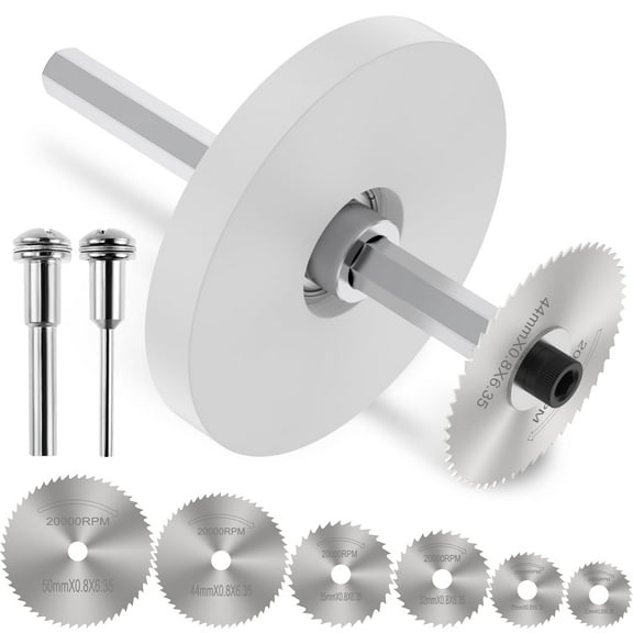 TMWEFUSC Inside PVC Pipe Cutter for PVC Pipe Cutter Tools Kit, Adjustable Depth Gauge 6PCS Saw Blades & 4" Hex Shank, Plumbing Internal Plastic Pipe Cutter Set