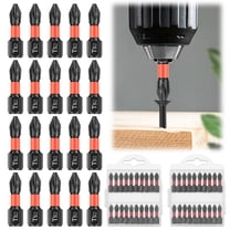 60Pcs PH2 Magnetic Screwdriver Bits Set Steel Screwdriver Drill Kit for Impact Driver, 1/4Inch Hex Shank, 25mm