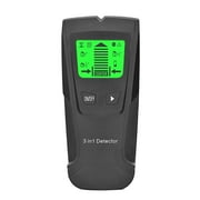 TMWEFUSC Stud Finder, Wall Scanner - 3 in 1 Electronic Stud Finder LCD Screen Precise Position Measuring Instruments, for the Center and Edge of Wood, AC Wire, Metal and Studs Detection, Black
