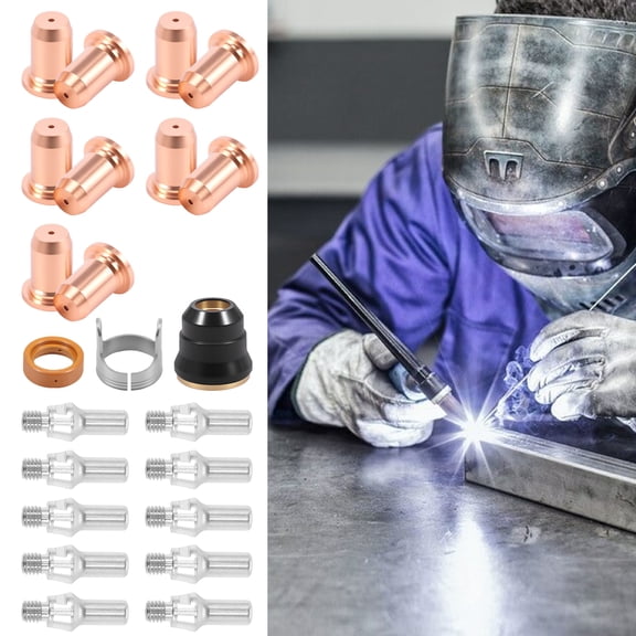 TMWEFUSC PT 60 Plasma Cutting Consumables with Electrical Conductivity And Heat Resistance Suitable For PT 60 Series Welding Torches And Ion Cutting Torches
