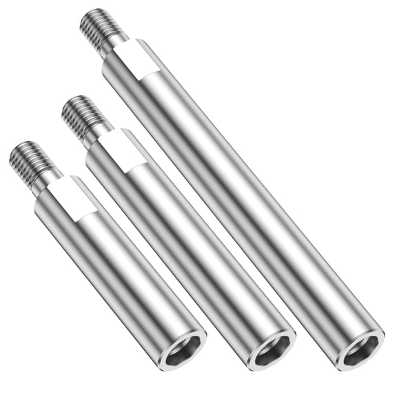 TMWEFUSC Steel Angle Grinder Extension Rod With Thread Design Versatile Precise Polishing Machine Adapter Lever Thickened Rotary Extension Shaft for Angle Grinder Polisher