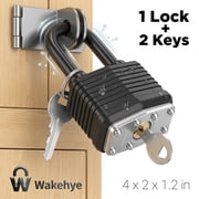 TMWEFUSC Weather Resistant Padlock with 2 Key 40mm Laminated Steel Hardened Steel Padlock with 1.65 Inch Shackle Plastic Coating for Door Locker