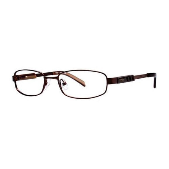 TMX BY TIMEX Eyeglasses SLIDE Brown 52MM