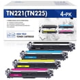 thumbnail image 1 of Colorich Compatible for Brother TN-221 TN-225 TN221 TN225 Toner TN221BK TN225C TN225M TN225Y HL-3170CDW MFC-9340CDW HL-3140CW MFC-9330CDW MFC-9130CW Printer Ink (Black,Cyan,Magenta,Yellow), 1 of 9