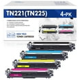 thumbnail image 1 of TN-221 TN-225 TN221 TN225 Toner Compatible for Brother TN221BK TN225C TN225M TN225Y HL-3170CDW MFC-9340CDW HL-3140CW MFC-9330CDW MFC-9130CW Printer Ink (Black,Cyan,Magenta,Yellow), 1 of 9
