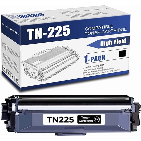 TN-221BK TN221BK Compatible TN221 TN225 Black Toner Cartridge Replacement for Brother TN-221 HL-3170CDW MFC-9330CDW MFC-9140CDN Toner. (1 Black)