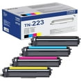 thumbnail image 1 of TN-223 TN223 Toner Cartridge Black Cyan Magenta Yellow 4 Pack Compatible for Brother TN223 Toner, 1 of 5