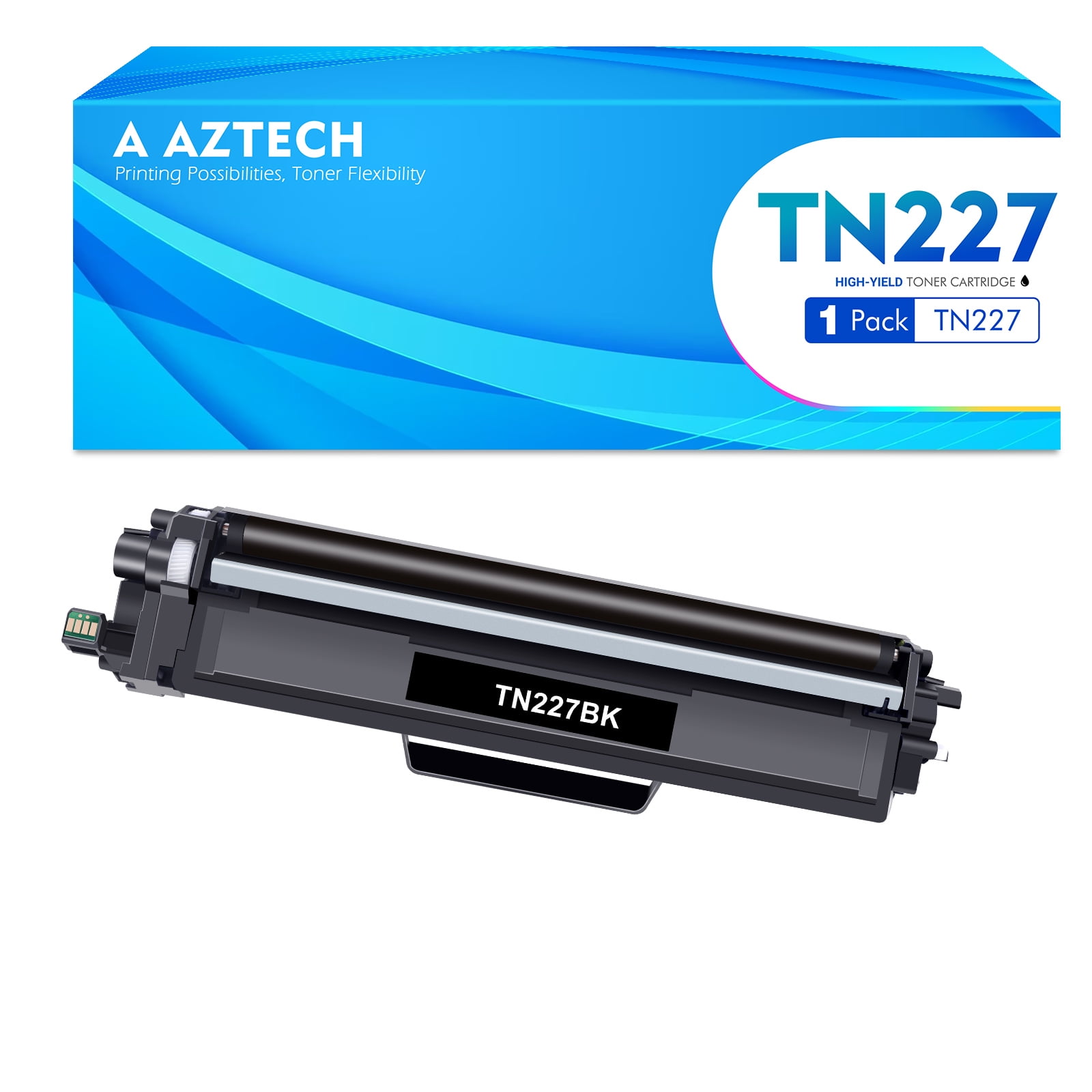 4PK TN-227 Toner Cartridges For Brother Printers - MFC-L3710CW, HL-L3210CW, Etc.