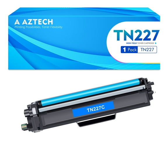TN-227C Toner Cartridge 1-Pack Compatible for Brother TN-227C TN227 TN-227 TN223C MFC-L3710CW MFC-L3770CDW MFC-L3750CDW HL-L3210CW HL-L3230CDW HL-L3290CDW Printer (Cyan)