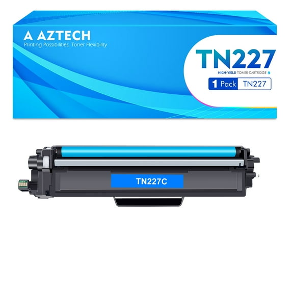 TN-227C Toner Cartridge Cyan Compatible for Brother TN227C TN227 TN-227 TN223C HL-L3210CW HL-L3230CDW HL-L3290CDW MFC-L3710CW MFC-L3770CDW MFC-L3750CDW Printer (1-Pack)