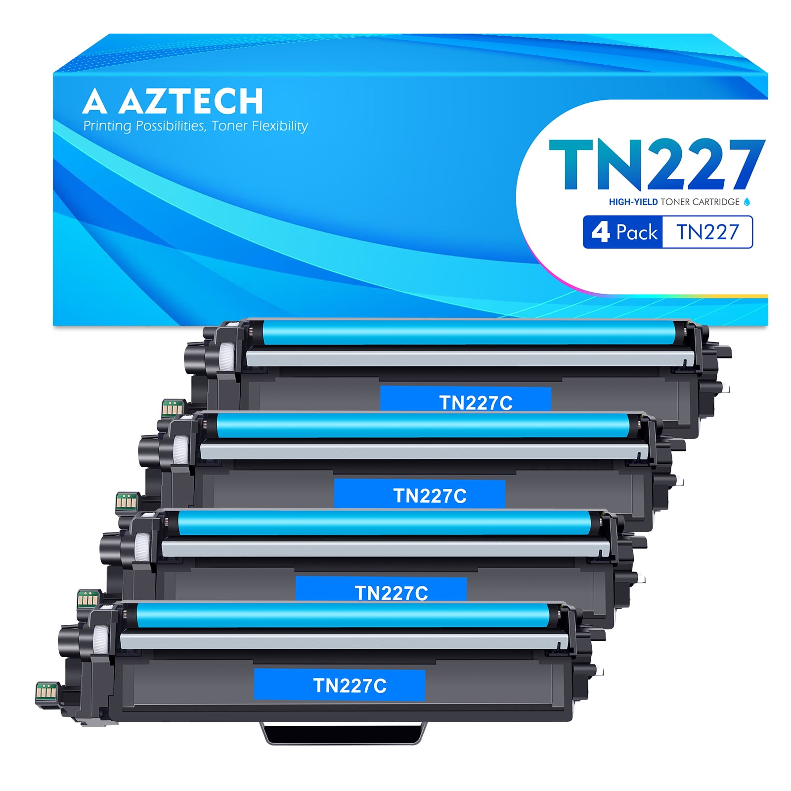 A AZTECH 1-Pack Compatible Toner Cartridge for Brother TN-221BK HL
