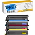 thumbnail image 1 of TN-259 TN259 TN-259BK TN-259C TN-259M TN-259Y Toner Cartridges Compatible for Brother MFC-L8240CDW MFC-L8390CDW MFC-L8340CDW Printers --- High Capacity 4,500 Pages, 1 of 7