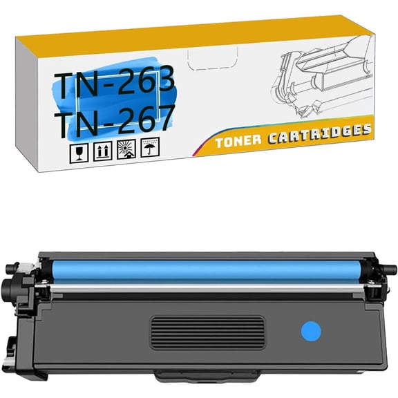 TN-263 TN-267 TN263 TN267 Toner Cartridge, Compatible for Brother HL-L3270CDW DCP-L3551CDW MFC-L3750CDW MFC-L3770CDW Printers【High Print Volume with Chip】