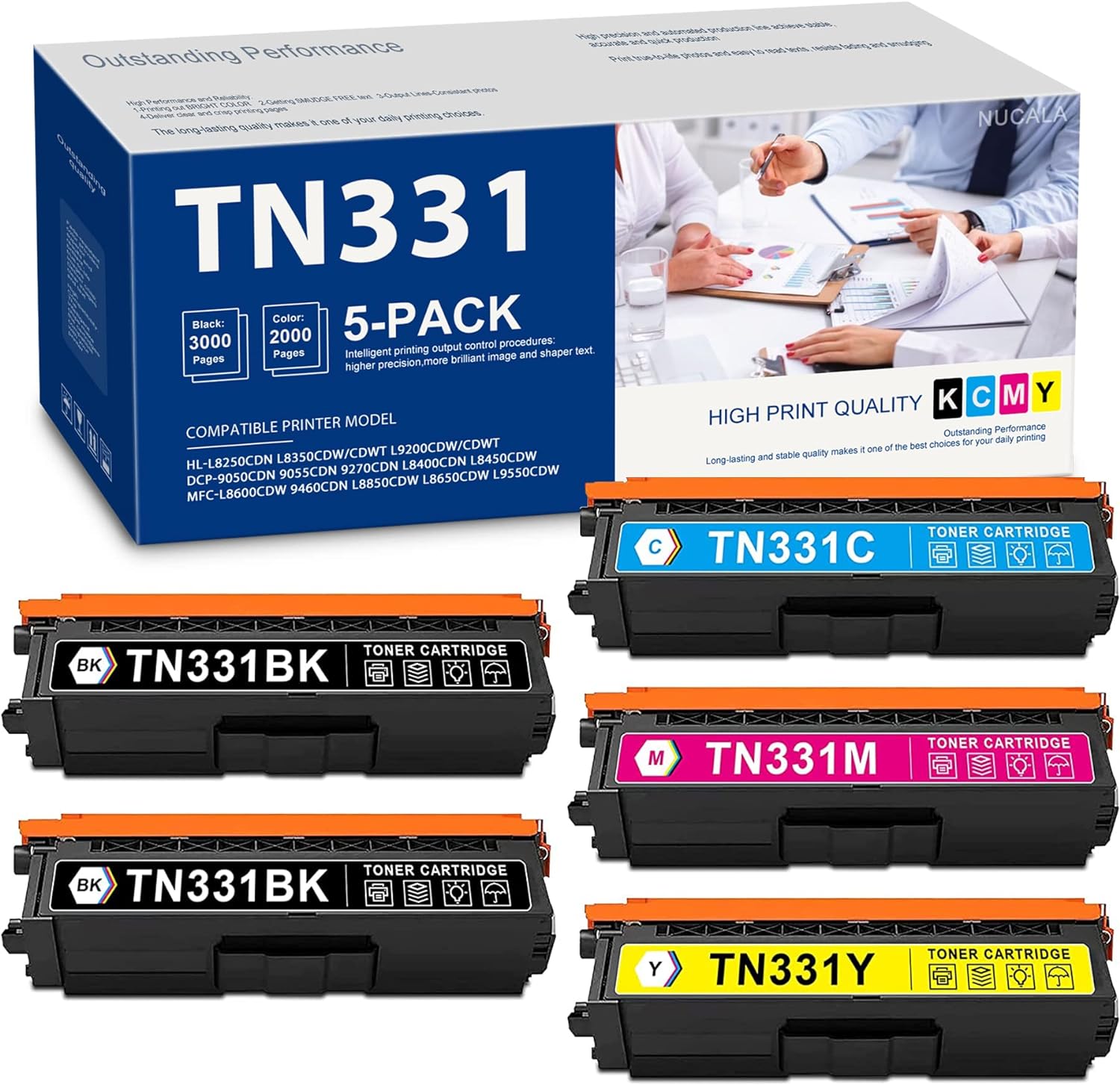 Brother Genuine TN331C TN331M TN331Y (TN331C TN331M TN331Y) Cyan