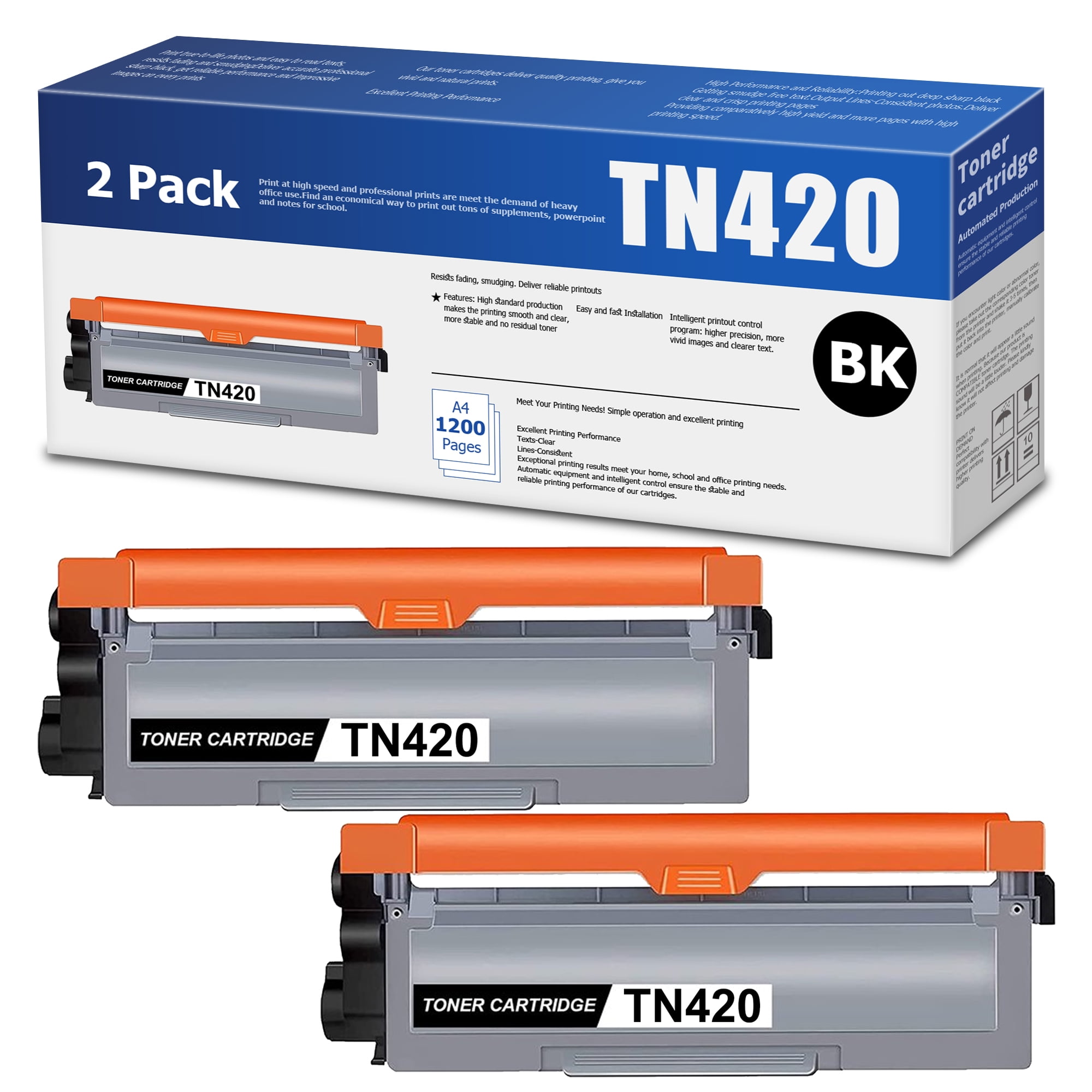 TN420 TN420 Compatible Toner Cartridge Replacement for Brother DCP