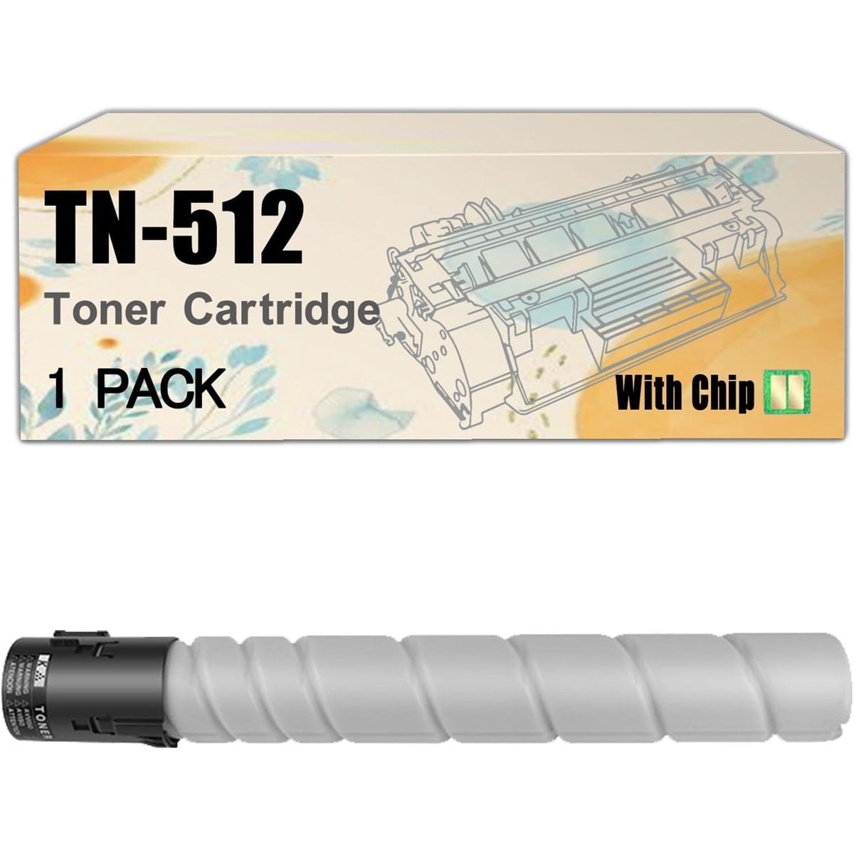 TN-512 TN512 Toner Cartridge Compatible BK/C/M/Y 1 - Walmart.com