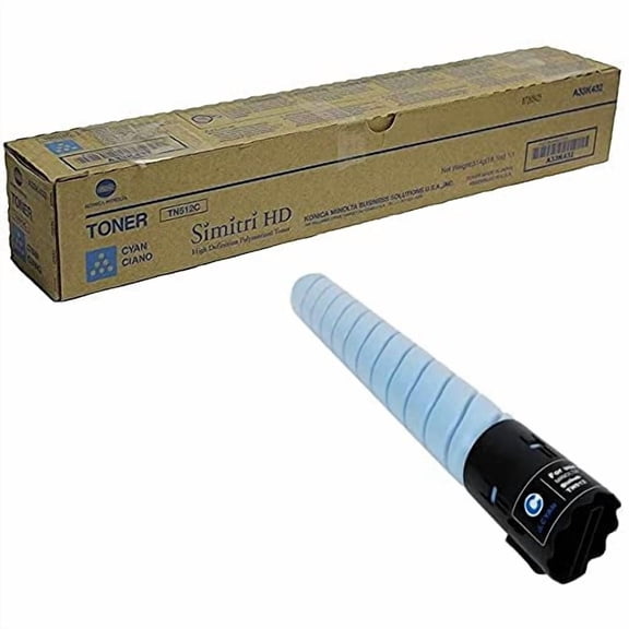 Konica-Minolta Genuine A33K432 (TN512C) Cyan Toner Cartridge