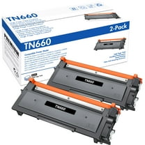 TN660 TN-660 Toner Cartridge Compatible for Brother TN660 TN-660 TN-630 TN630 (Black, 2-Pack)