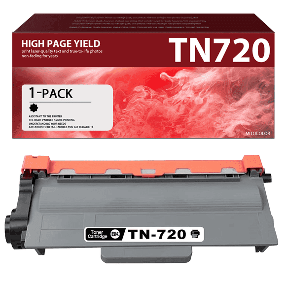 TN 720 TN720 Toner Cartridge Replacement for Brother TN-720 Toner for HL-5450DN Printer (1Pack)