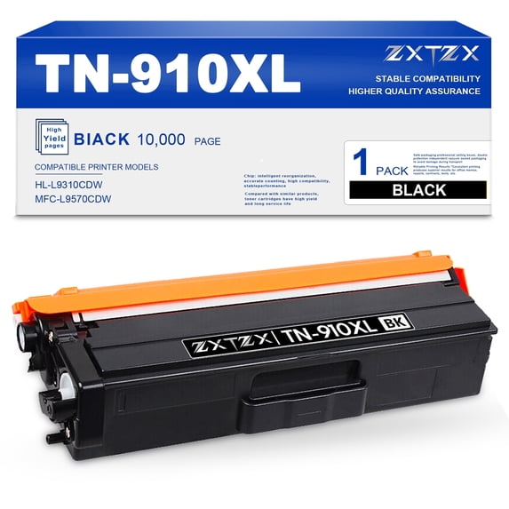 TN 910 Black TN910XL TN910 Toner Cartridge Compatible for Brother TN910 XL Toner HL-L9310CDW MFC-L9570CDW Printer