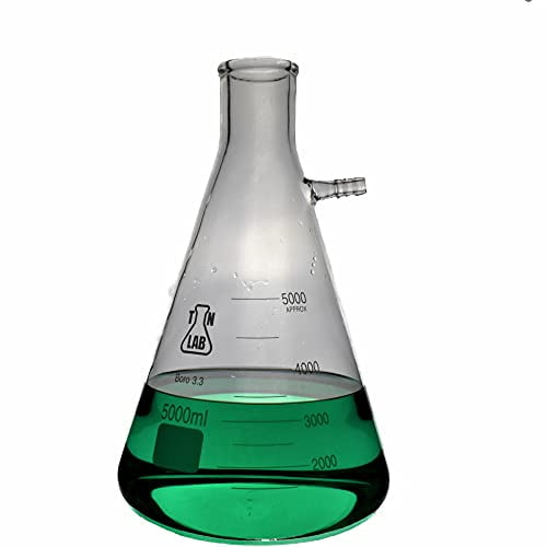 TN Lab Filter Flask Borosilicate Glass Vacuum Flask 5,000ml 5L$$Other