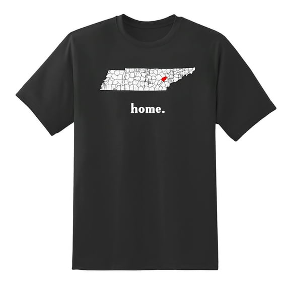 TN Map Tennessee Home State Love Tennessee Home Design Mens Graphic T Shirts for Men Women Black,L