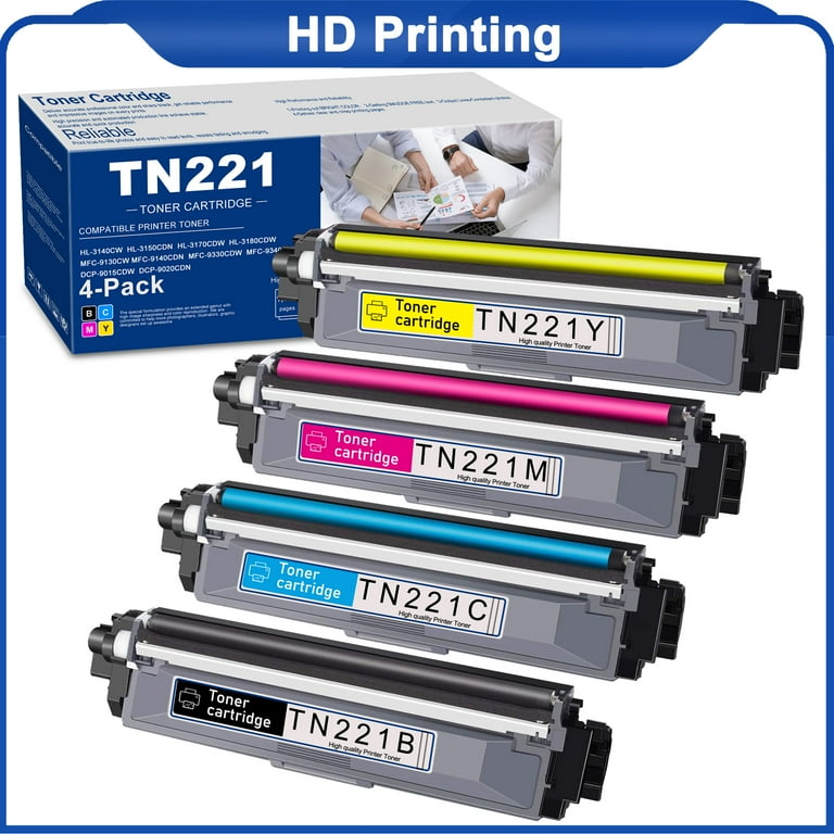 TN221 TN 221 Toner Cartridge Replacement for Brother TN221 HL