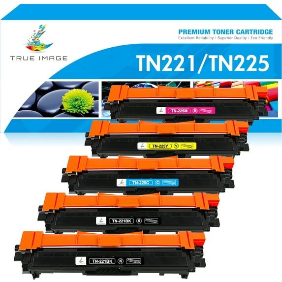 TN221 TN225 Toner Cartridge Compatible for Brother TN-221 TN-225 TN-221BK TN-225C TN-225M TN-225Y HL-3170CDW 3140CW 3150CDW MFC-9140CDN 9330CDW DCP-9020CDW(2*Black,Cyan,Magenta,Yellow 5-Pack)