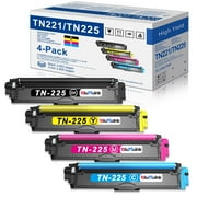 TN221 Toner Cartridge Replacement for Brother TN 221 Toner for MFC-9130CW HL-3140CW Printer 4-PK