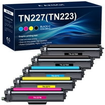 TN227 Toner Cartridge Compatible for Brother TN227 TN-227 TN 227 TN223 MFC-L3770CDW MFC-L3750CDW HL-L3290CDW HL-L3230CDW HL-L3270CDW HL-L3210CW (TN-227BK/C/M/Y High Yield 5-Pack)
