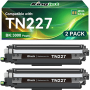 TN227 Toner Cartridge Compatible for Brother TN227 Toner for Use with HL-L3290CDW HL-L3210CW MFC-L3750CDW MFC-L3710CW Printer 2 Black
