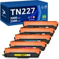 thumbnail image 1 of TN227 Toner for Brother TN 227 TN-227 TN227BK TN223 TN-223BK MFC-L3750CDW HL-L3210CW HL-L3290CDW HL-L3270CDW MFC-L3770CDW Printer Toner (5-Pack), 1 of 7