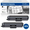 thumbnail image 1 of TN227BK TN227 Toner Cartridge Compatible for Brother TN227 TN-227 TN-227BK TN223 TN223BK for MFC-L3770CDW HL-L3290CDW HL-L3270CDW HL-L3230CDW MFC-L3750CDW HL-L3210CW Printer (2-Pack, Black), 1 of 8