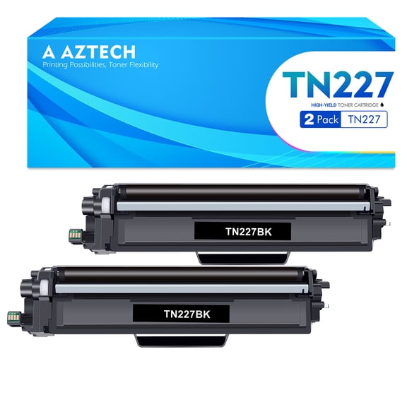 TN227BK Toner Cartridge Compatible for Brother TN-227BK TN223BK TN227 TN-227 Black HL-L3210CW HL-L3230CDW HL-L3290CDW MFC-L3710CW MFC-L3770CDW MFC-L3750CDW Printer (2-Pack)
