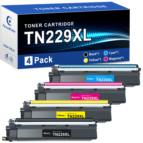 TN229XL TN229 Toner Cartridge Compatible for Brother TN229 XL Toner for HL-L3280CDW HL-L3220CDW MFC-L3720CDW MFC-L3780CDW HL-L3300CDW, 4-Pack