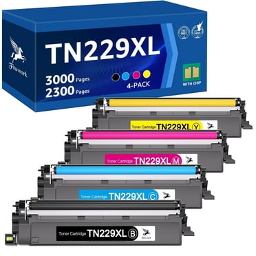TN229 Toner Cartridge for Brother TN229 TN229XL Toner Cartridges to Use for Brother MFC l3720CDW, MFC l3780CDW(4 Pack)