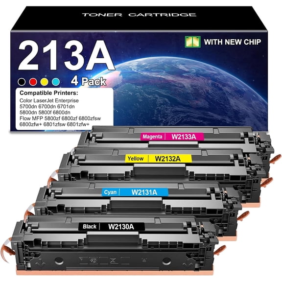 TN229XL TN229 229XL Toner Cartridge (with Chip) Compatible with Color Pro HL-L3220CDW L3280CDW L3295CDW L3300CDW L8245CDW MFC-L3720CDW L3765CDW L3780CDW L8395CDW (4 Pack, BK/Y/C/M)