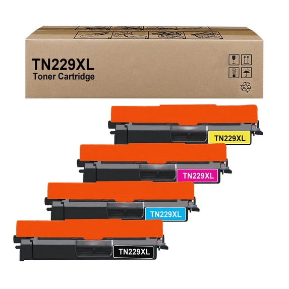 TN229XL TN229 High Yield Compatible Toner Cartridge Replacement for Brother TN229 TN-229 for HL-L3220CDW L3280CDW L3295CDW L3300CDW L8245CDW MFC-L3720CDW L3765CDW L3780CDW L8395CDW Printer (4 Pack)