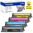 thumbnail image 1 of TN229XL TN229 Toner Cartridge Replacement for Brother HL-L3280CDW HL-L3220CDW MFC-L3720CDW HL-L3295CDW HL- L3300CDW HL-L8245CDW Printers(4 Pack PK/C/Y/M), 1 of 6
