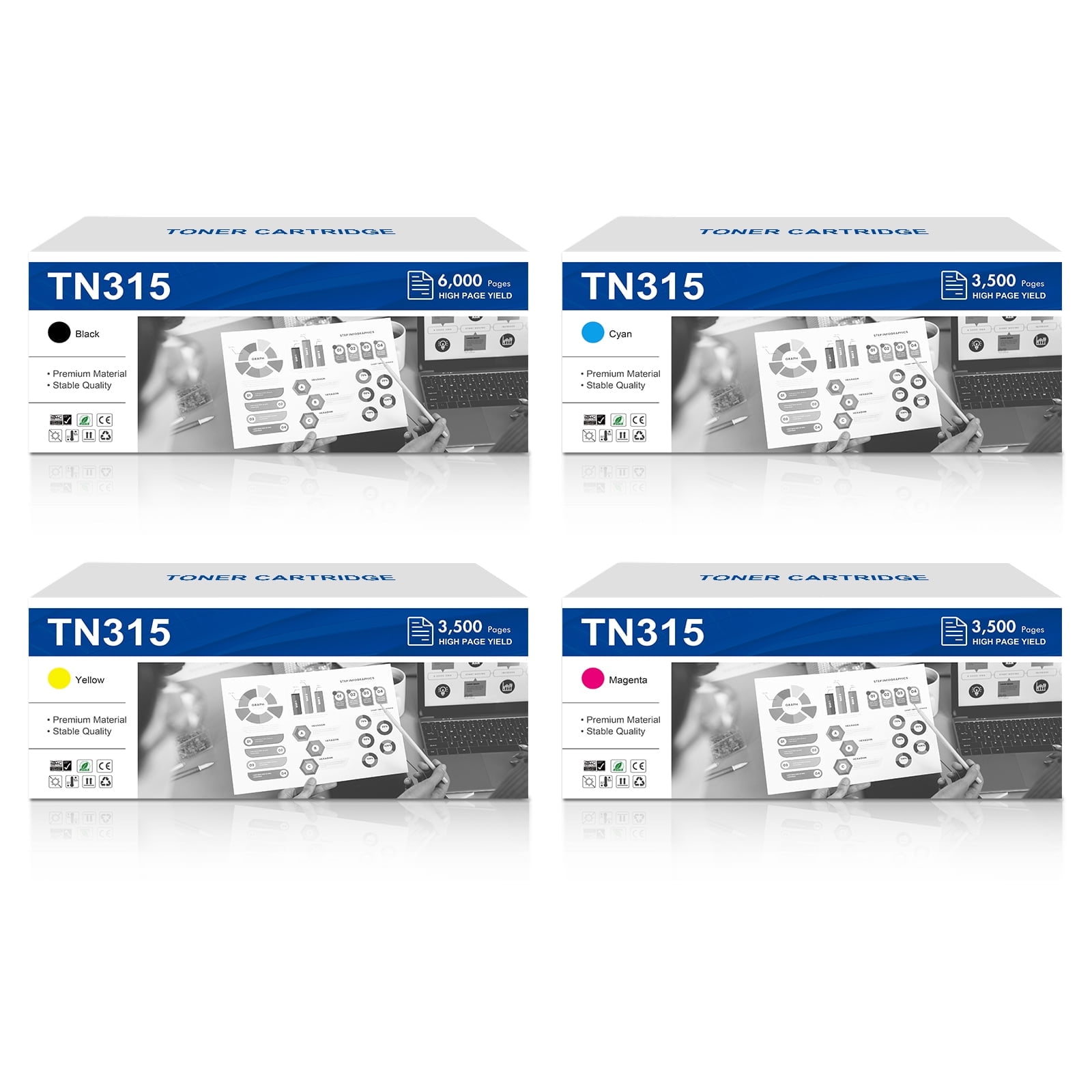 Cartouche Toner Et Tige De Liaison Pour Imprimante Brother HL4150 / HL4570 - Pièce De Rechange