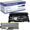 thumbnail image 1 of TN360 Toner Cartridge & DR360 Drum Unit Replacement for Brother DCP-7030 Printer (1 Toner+1 Drum), 1 of 6