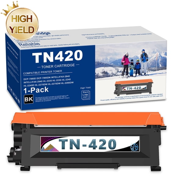 TN420 Toner Cartridge Replacement for Brother HL-2280DW Printer (1-Pack, Black)