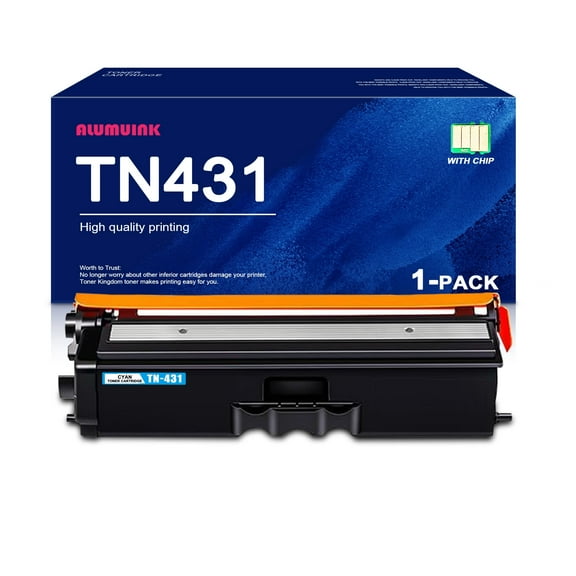 TN431 Cyan Toner Cartridge Compatible for Brother TN431 TN 431 Toner Cartridge Works for Brother MFC-L8610CDW HL-L8260CDW HL-L8360CDW MFC-L8900CDW Printer